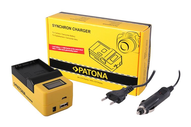 PATONA Synchron USB Charger f. Olympus BLH1 BLH-1 with LCD, PATONA 4680 4055655182553