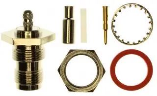 RF/COAXIAL, TNC RP BULKHEAD JACK, STRAIGHT, CRIMP 122192RP