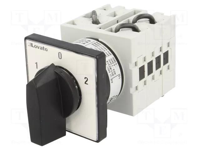 Switch: pole-changing cam switch; Stabl.pos: 3; 16A; 1-0-2; Pos: 3 LOVATO ELECTRIC GX1613U