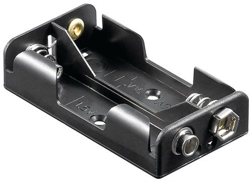 2x AA (Mignon) Battery Holder - Push on 46904