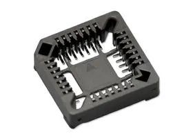 PLCC SOCKET, 28POS, 1.27MM, BLACK, DIP MP015720