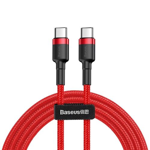 Baseus CATKLF-H09 USB-C - USB-C PD QC cable 60W 3A 480Mb/s 2m - red, Baseus 6953156285224 6953156285224