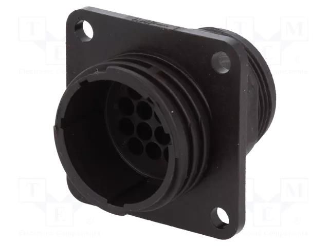 Connector: circular; socket; male; PIN: 14; w/o contacts; size 17 TE Connectivity 183040-1