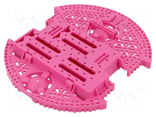 Chassis; POLOLU Romi; pink; Kit: Romi chassis; 165mm POLOLU POLOLU-3511