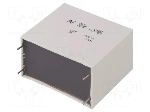 Capacitor: polypropylene; 15uF; THT; ESR: 2.1mΩ; C4AT; ±5%; 700VDC KEMET C4ATJBW5150A3NJ