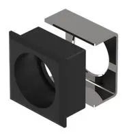 FRONT BEZEL, 24MMX24MM, BLACK, PLASTIC 61-9936.0