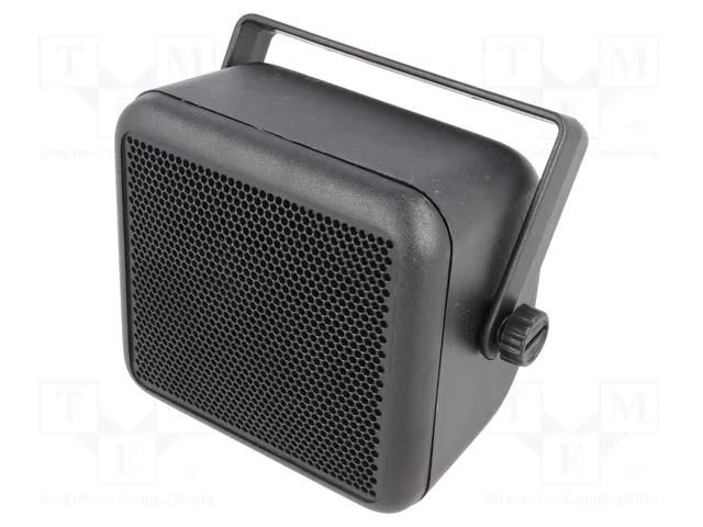 Car loudspeaker enclosure; plastic; black; 100mm PER.PIC. BOX0004