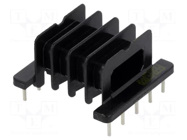 Coil former: with pins; plastic; No.of term: 10; Poles number: 4 FERYSTER EFD25-K-10P-4S