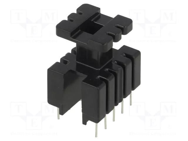 Coil former: with pins; No.of term: 9; Poles number: 1; THT; 5+4 FERYSTER EE19-K-V-9P-P1950