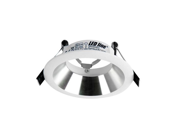 LED line downlight aluminium round white/silver 471079 5907777471079