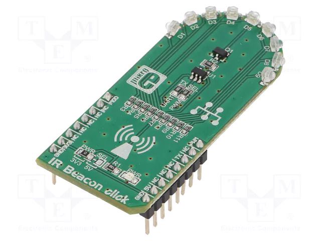 Click board; prototype board; Comp: VSMB2948SL; IR transmitter MIKROE MIKROE-1939
