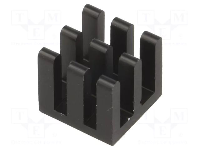 Heatsink: extruded; black; L: 11mm; W: 11mm; H: 10mm; aluminium FISCHER ELEKTRONIK ICKBGA11X11X10