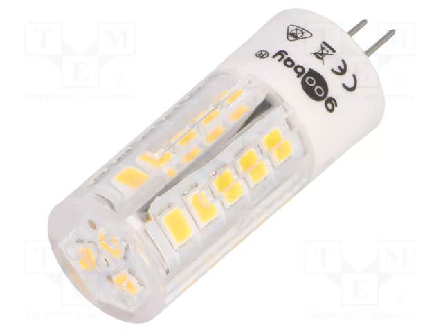 LED lamp; white warm; G4; 12VDC; 12VAC; 340lm; P: 3.5W; 280°; 2700K GOOBAY GOOBAY-71438