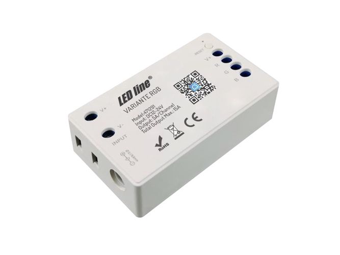 LED controller, 12-24V, 3x5A, RGB, Wi-Fi TUYA VARIANTE +RF, LED LINE 471291 5907777471291