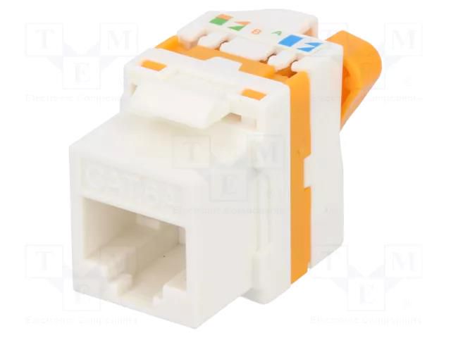 Connector: RJ45; socket; PIN: 8; Keystone; 8p8c; Keystone; IDC KEYSTONE KEYS946