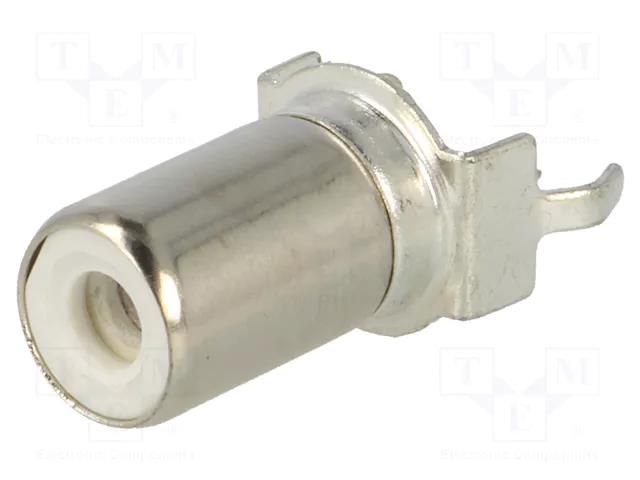 Connector: RCA; socket; female; straight; THT; brass; tinned KEYSTONE KEYS584