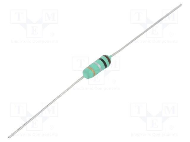 Resistor: wire-wound; THT; 360mΩ; 1W; ±5%; Ø0.54x28mm; Ø3x9mm; axial ROYALOHM KNP01U-0R36