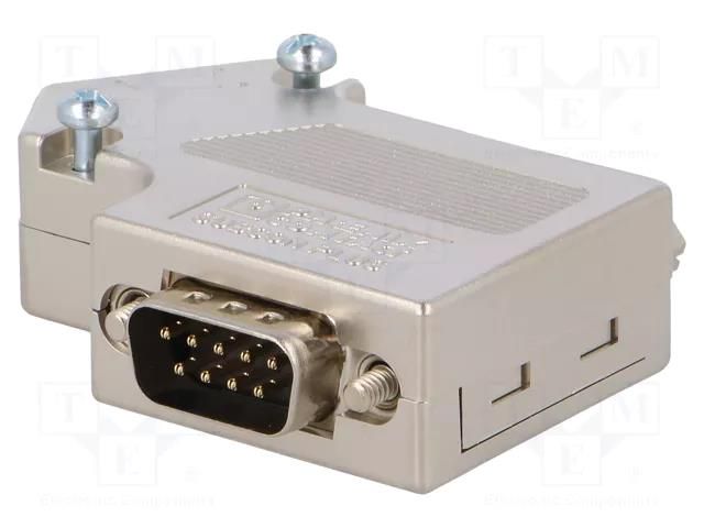 Connector: D-Sub; PIN: 9; angled 55°; screw terminal; for cable PHOENIX CONTACT PROFIB/PG/SC2