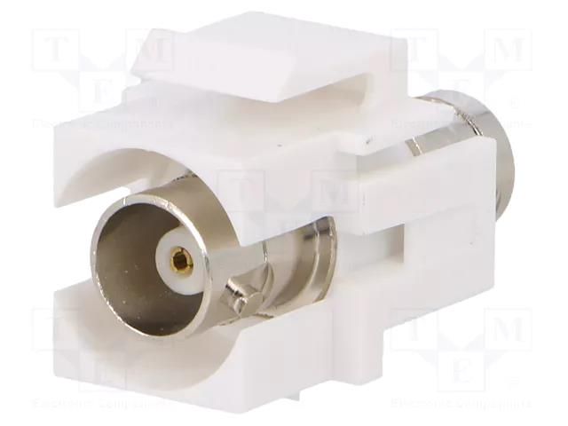 Coupler; socket; BNC socket x2; female x2; straight; 50Ω; Keystone LOGILINK LOG-NK0019