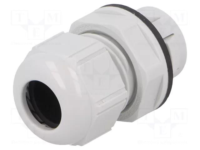 Cable gland; IP68; polyamide; light grey; push-in; SKINTOP® LAPP CLICK-M20-RAL7035