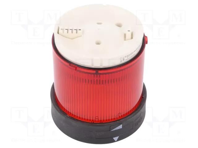 Module: light signaller; red; LED; 24VDC; 24VAC; IP65; Ø70mm SCHNEIDER ELECTRIC XVBC5B4