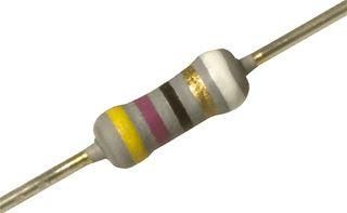 METAL FILM RESISTOR, 1 OHM, 500mW, 5%, AXIAL LEADED NFR25H0001008JR500