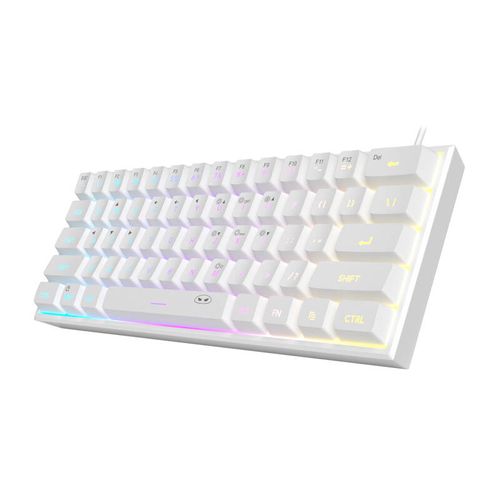 MageGee TS91 wired keyboard (white), MageGee TS91 White