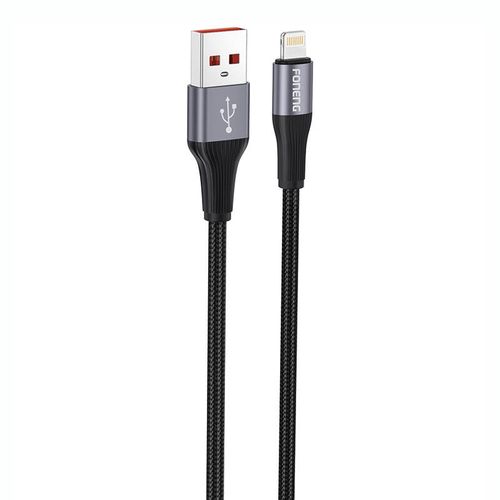 Foneng X112 USB-A to Lightning cable 2.4A, 1m (black), Foneng X112 iPhone