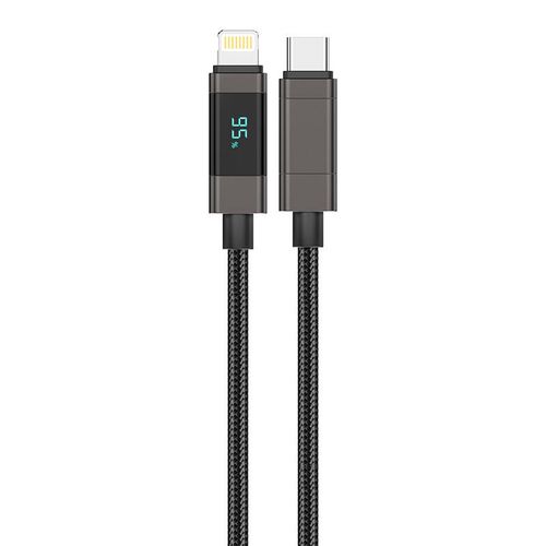 Foneng XS05 PD27W USB-C to Lightning cable, 1.2m (black), Foneng XS05 C-iP