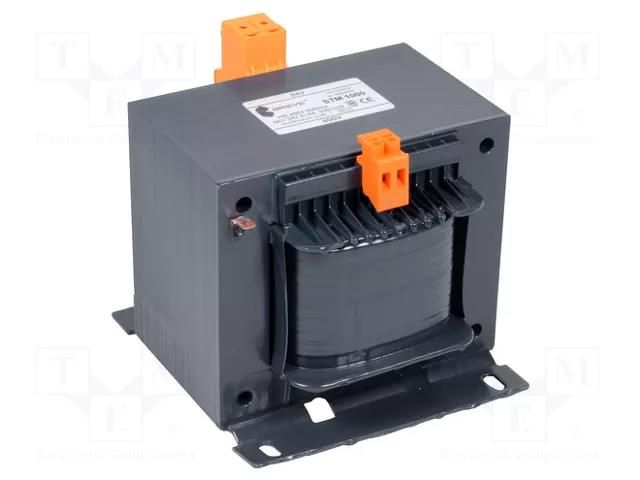 Transformer: mains; 1000VA; 230VAC; 230V; Leads: terminal block BREVE TUFVASSONS STM1000/230V