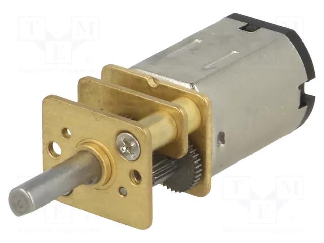 Motor: DC; with gearbox; HPCB 6V; 6VDC; 1.5A; Shaft: D spring; 10: 1 POLOLU POLOLU-3061