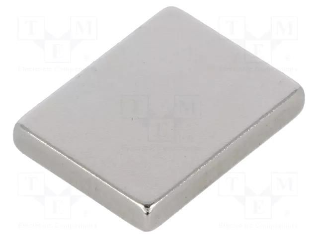 Magnet: permanent; neodymium; 15N; H: 2.5mm; W: 12.5mm; L: 16mm ELESA+GANTER GN55.4-ND-16-12.5