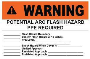 LABEL, WARNING, 5 X 3.5IN, PK5 PVS0305W2101Y