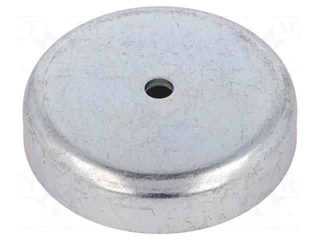 Magnet: permanent; hard ferrite; 680N; Ø: 80mm; H: 22mm; steel ELESA+GANTER GN50.4-HF-100