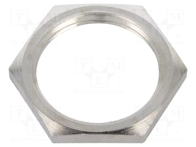 Nut; M25; brass; 30mm; Thread: metric; Pitch: 1.5; Plating: nickel BM GROUP BM2725