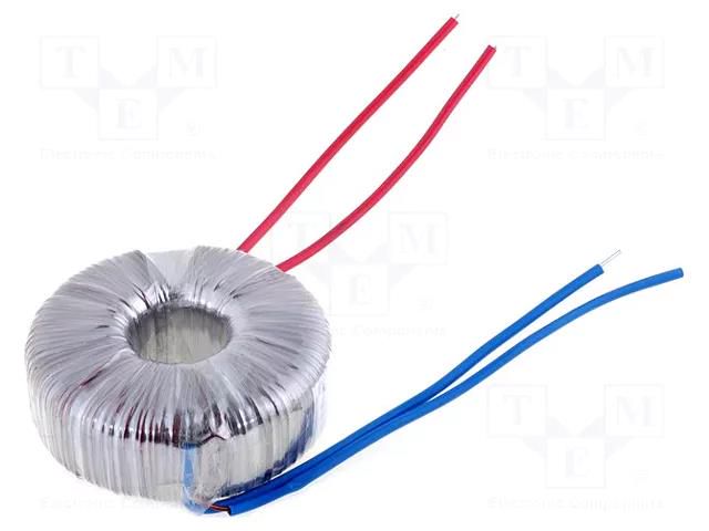 Transformer: toroidal; 100VA; 230VAC; 19V; 5.26A; Leads: cables INDEL TST100W/19V