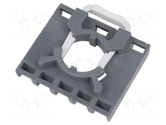 Mounting unit; 22mm; front fixing; for 5-contact elements ABB MCBH5-00