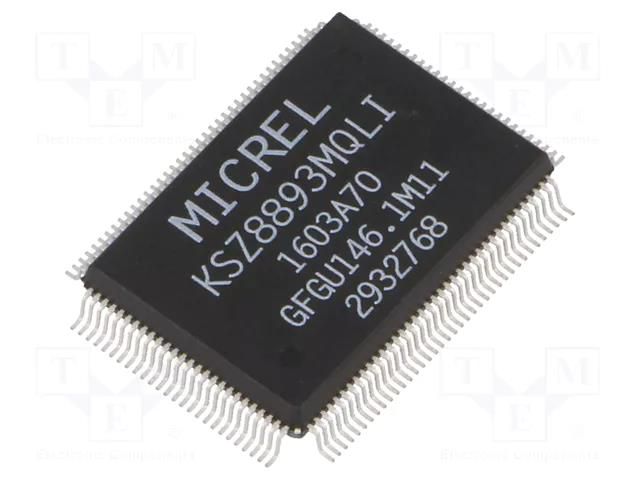IC: ethernet switch; 10/100Base-T; MDC,MDI,MDI-X,MDIO,MII MICROCHIP TECHNOLOGY KSZ8893MQLI