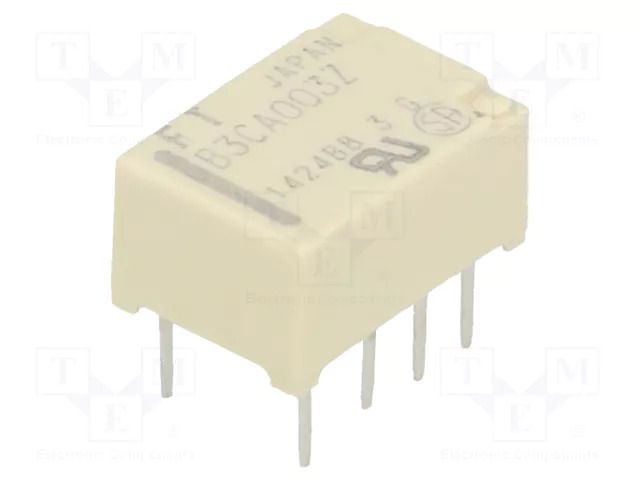 Relay: electromagnetic; DPDT; Ucoil: 3VDC; 2A; 0.3A/125VAC; FTR-B3 FCL Components FTR-B3CA003Z