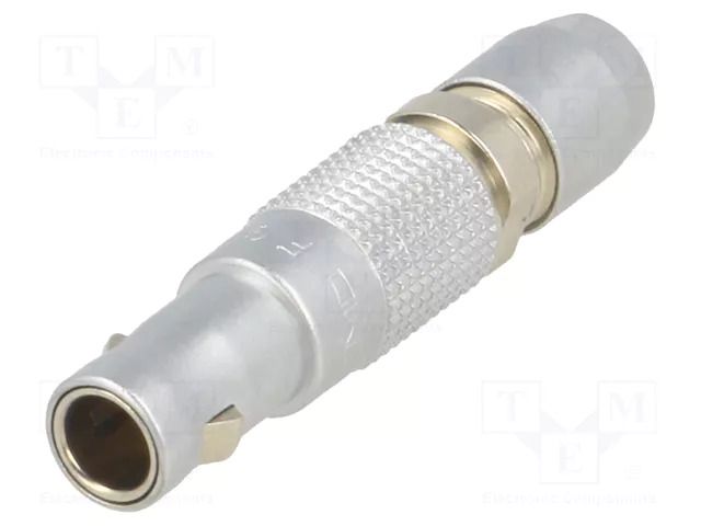 Connector: circular; 00; plug; male; PIN: 4; soldering; for cable; 2A LEMO FGG.00.304.CLAD35