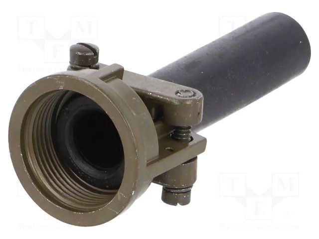 Cable hood and fastener; olive; size 16,size 16S; zinc alloy; 97 AMPHENOL 97-3057-1008-1