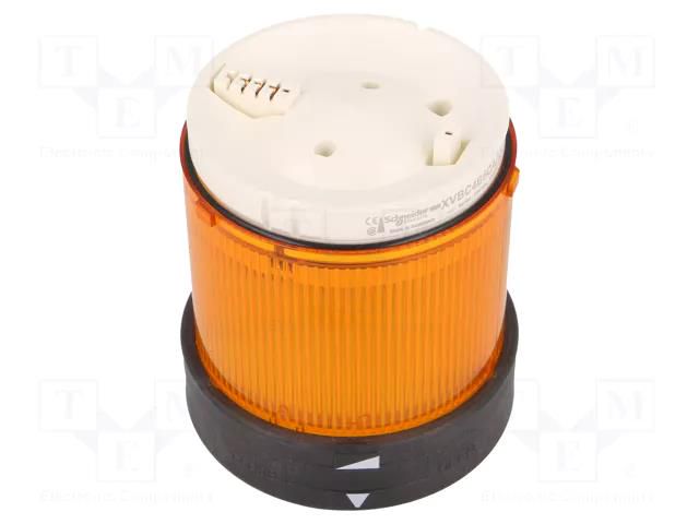 Module: light signaller; orange; bulb BA15D; 24÷48VDC; 24VAC; IP65 SCHNEIDER ELECTRIC XVBC4B5