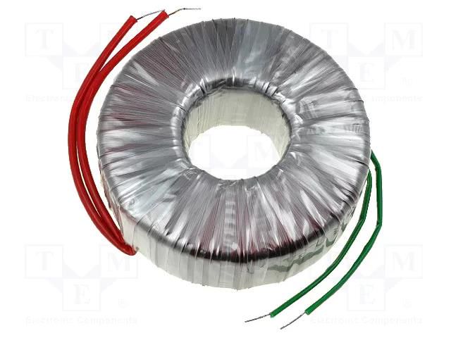 Transformer: toroidal; 450VA; 230VAC; 230V; 2.05A; Leads: cables INDEL TST450W/230V