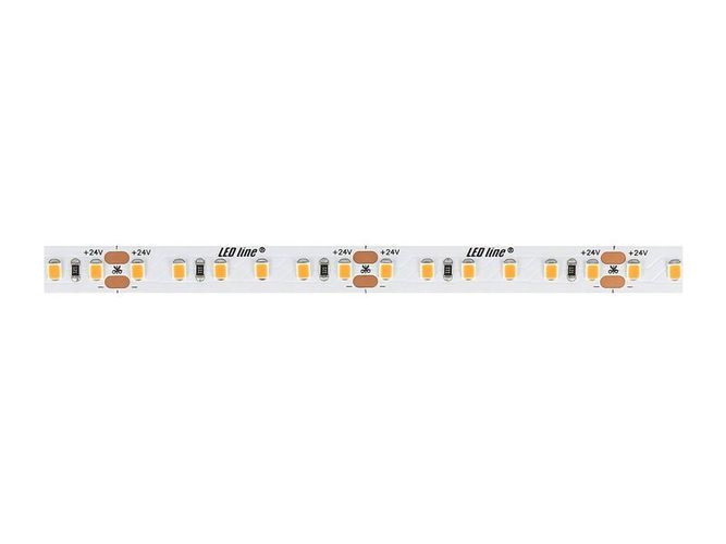 LED лента 24Vdc, 14,4W / m, SMD2835 120LED / m, 1440lm, теплый белый 2700K, 120 °, LED LINE 476852 5907777476852