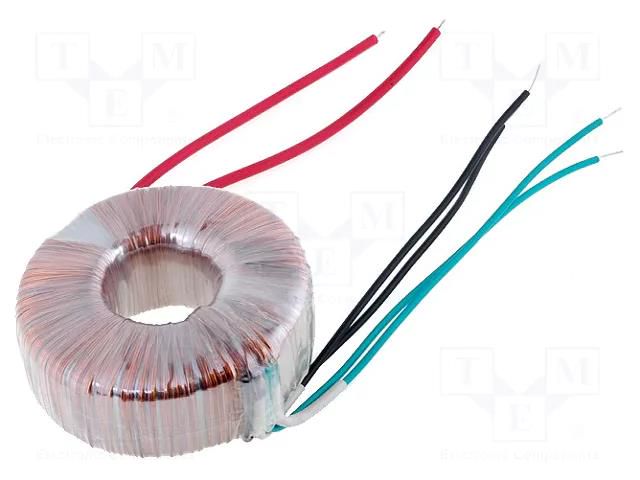 Transformer: toroidal; 80VA; 230VAC; 24V; 24V; 1.66A; 1.66A; Ø: 95mm INDEL TST80W/2X24V