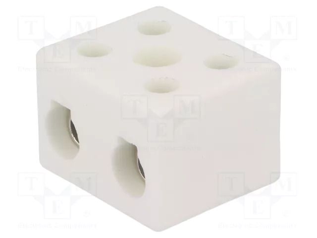 Connector: terminal block; 76A; 450V; hot condition; white matt SIMET SI-CPO-30A-2P