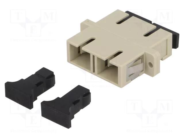 Connector: fiber optic; socket,coupler; multi mode duplex (MM) LOGILINK LOG-FA01SC2