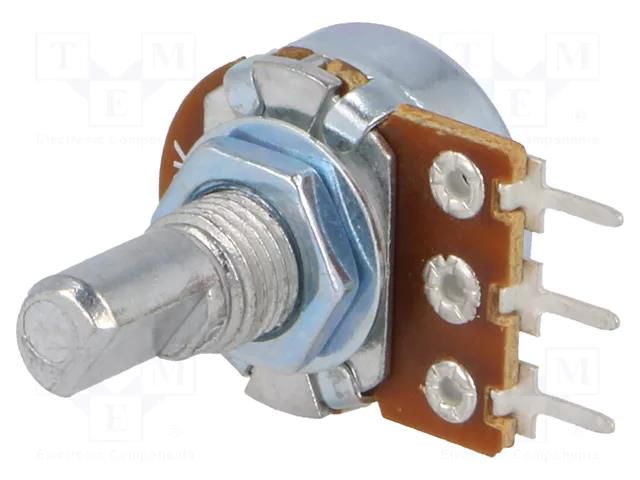 Potentiometer: shaft; single turn; 22kΩ; 125mW; ±20%; THT; 6mm; mono SR PASSIVES R16148D-1A-2-B22K