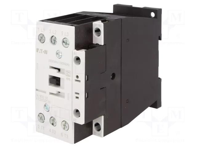 Contactor: 3-pole; NO x3; Auxiliary contacts: NC; 230VAC; 32A; 690V EATON ELECTRIC DILM32-01-230V