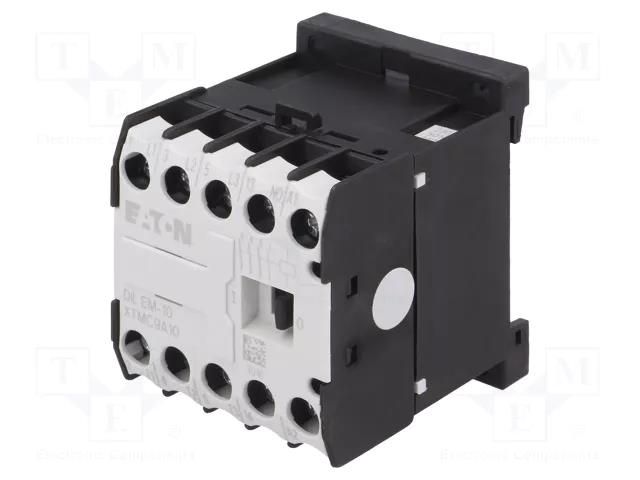 Contactor: 3-pole; NO x3; Auxiliary contacts: NO; 230VAC; 8.8A EATON ELECTRIC DILEM-10-230VAC